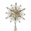 Double Faced Capiz Scroll Star Treetop - The Country Christmas Loft