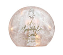 Lighted Glass Orb - A Beautiful Soul - The Country Christmas Loft