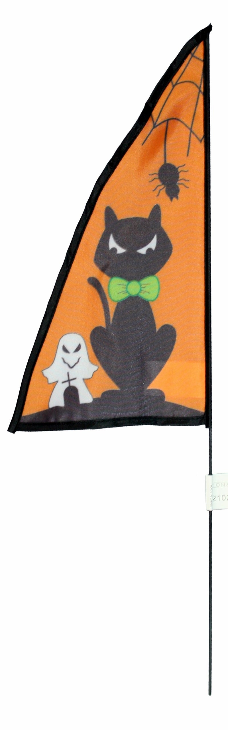 Mission Gallery Halloween Banner Flag - Black Cat