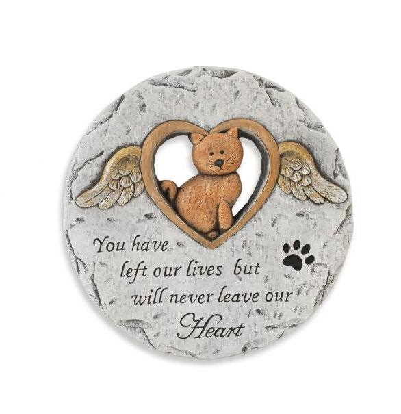 Cement Pet Memorial Stepping Stone - Cat - The Country Christmas Loft