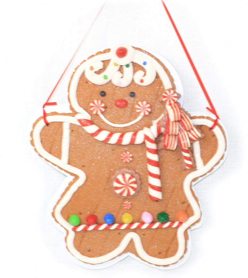 9 Inch Ornament Gingerbread -  Man - The Country Christmas Loft