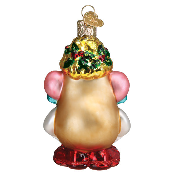 Mrs Potato Head Glass Ornament