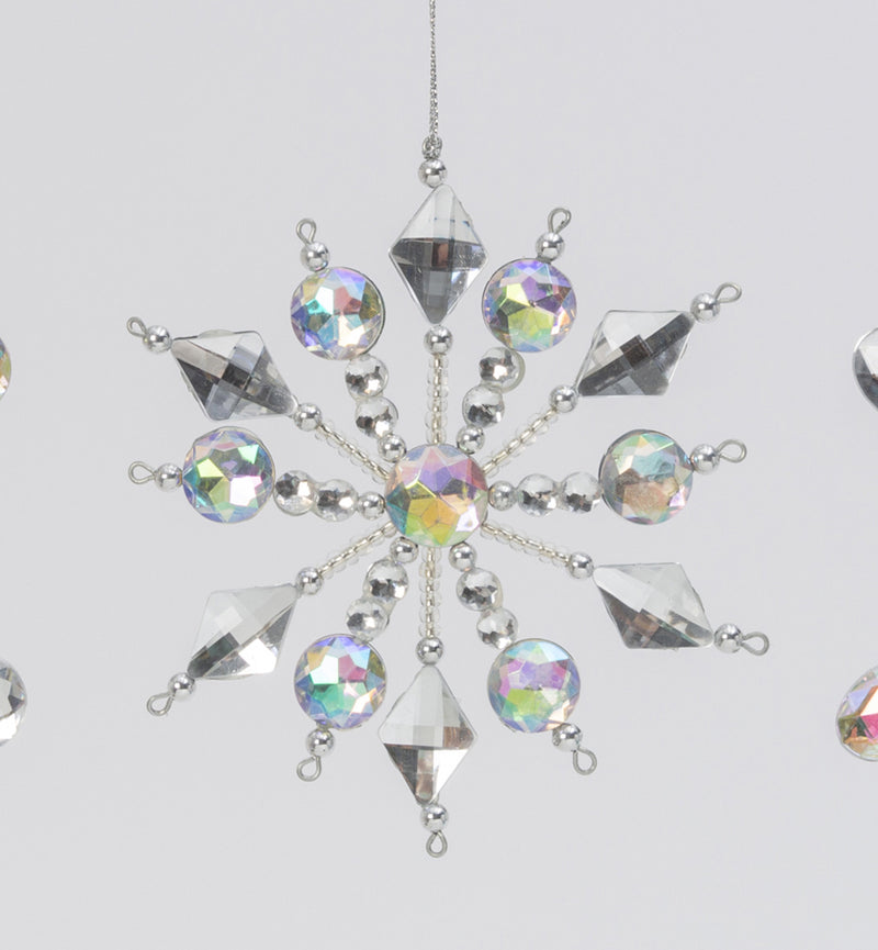 5" Snowflake Ornament - Diamond - The Country Christmas Loft