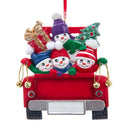 Snowman on Truck Ornament - - The Country Christmas Loft