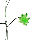 72-Light Green Fairy Micro LED Cannabis Leaf Cluster Garland