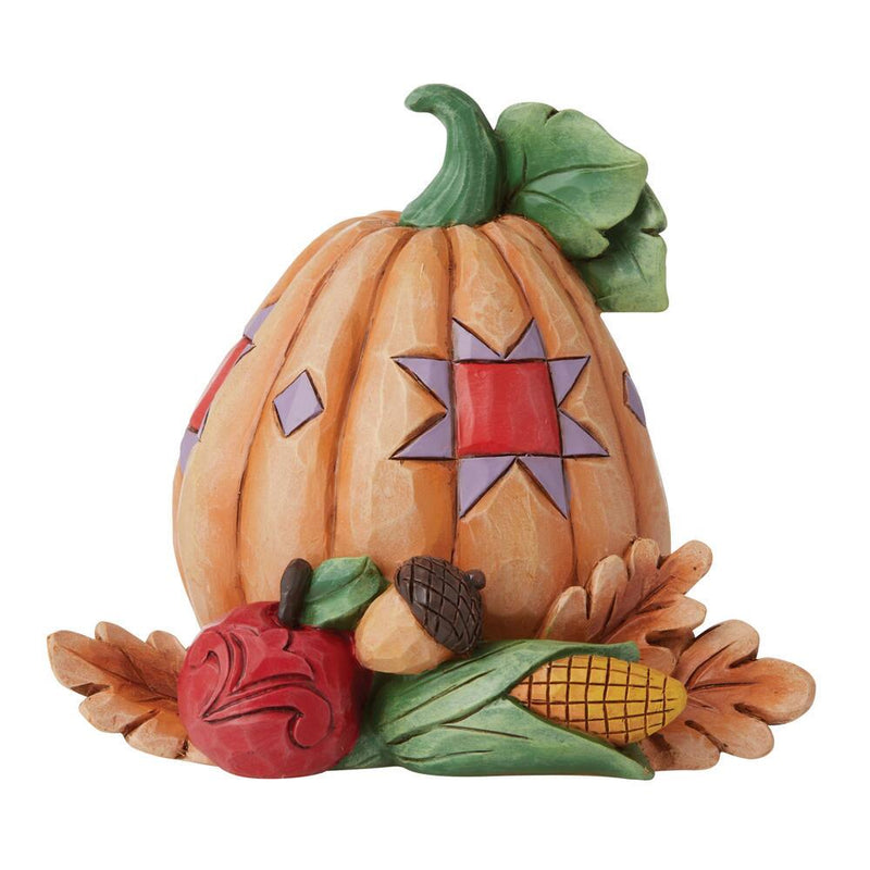 Jim Shore Pumpkin with Bounty Figurine - The Country Christmas Loft