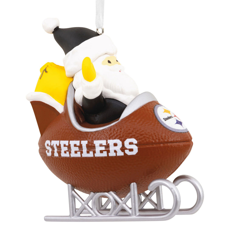 Pittsburgh Steelers Football Sled Ornament
