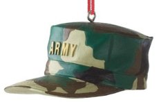 Military Hat Ornament - Army - The Country Christmas Loft
