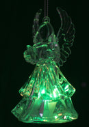 Battery-Operated LED Angel Ornament -  Trumpet - The Country Christmas Loft