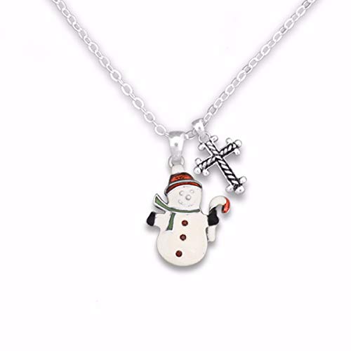 Crystal Snowman Necklace - - The Country Christmas Loft