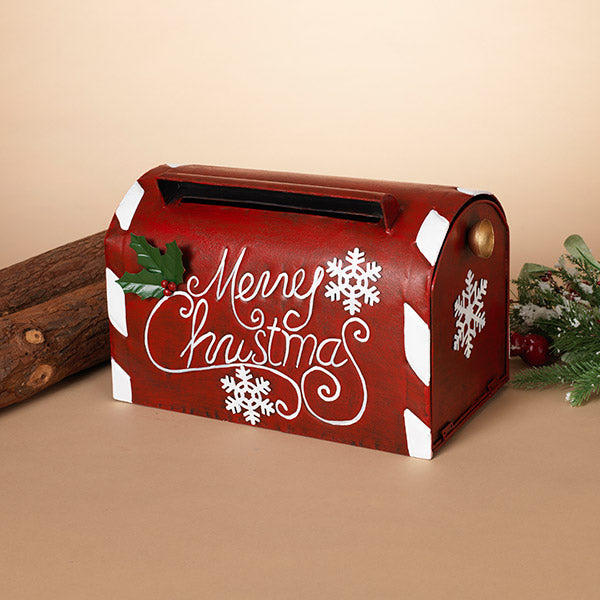 13 inch Metal Holiday Mail Box - The Country Christmas Loft