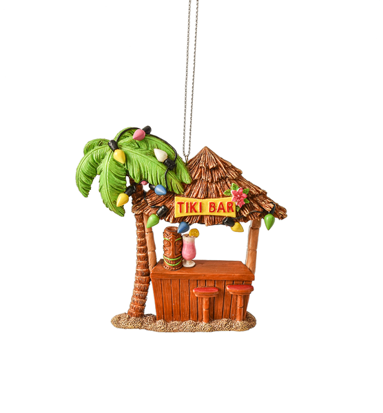 Tiki Bar Resin Ornament - The Country Christmas Loft