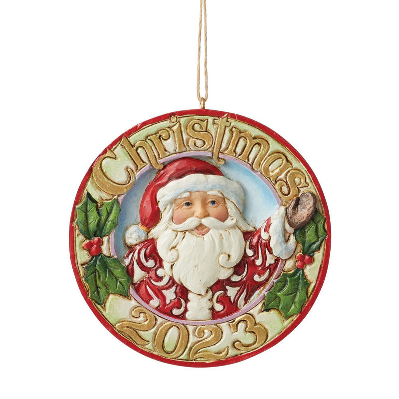 Jolly Santa Ornament - Dated 2023