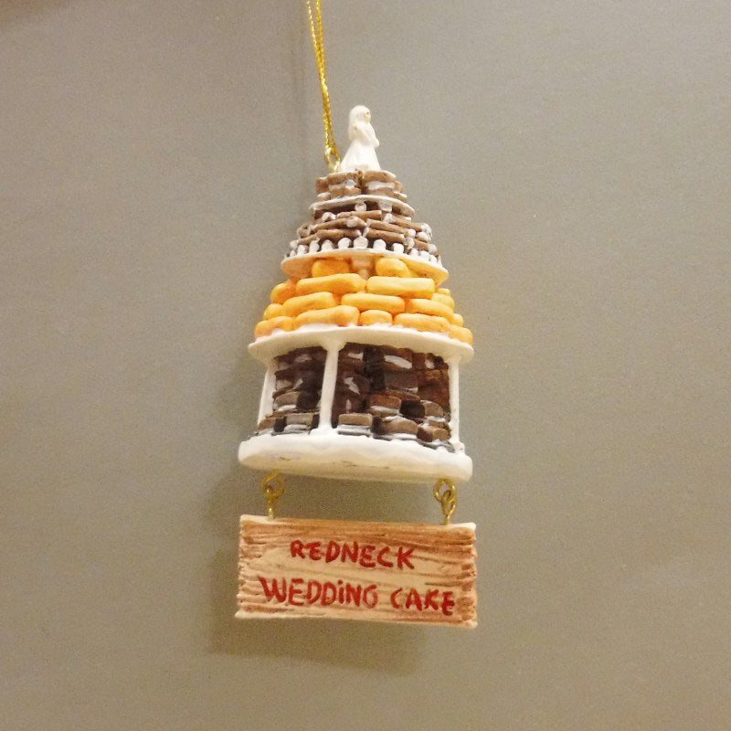 Redneck Wedding Cake Ornament - The Country Christmas Loft