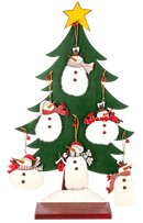 Fuzzy Snowman Ornament - - The Country Christmas Loft