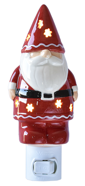 Ceramic Gnome Night Light - The Country Christmas Loft