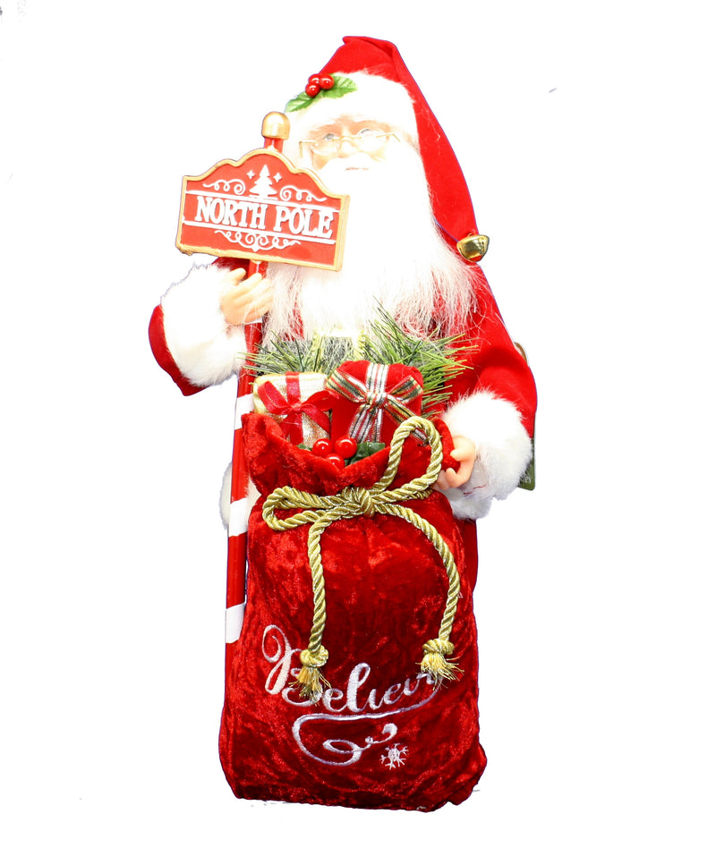 North Pole Believe Santa Figurine - The Country Christmas Loft