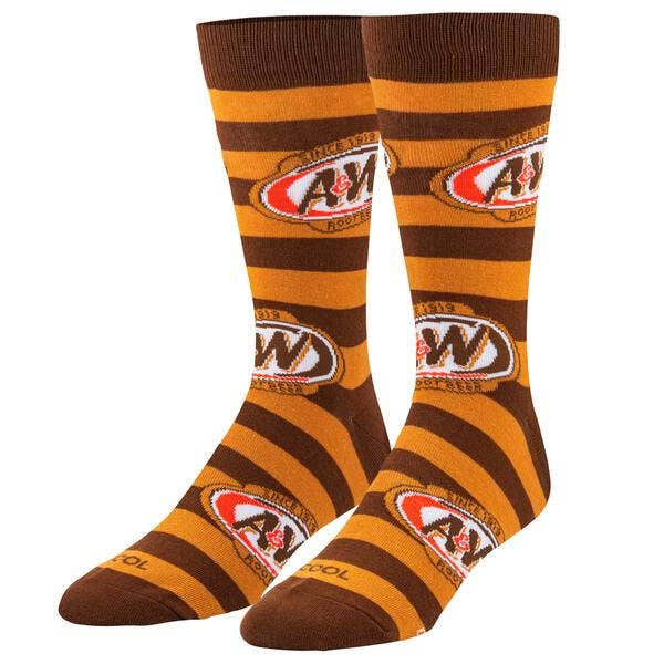 A & W Rootbeer Crew Socks - The Country Christmas Loft
