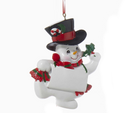 Snow Kid Ornament - Boy - Top hat - The Country Christmas Loft