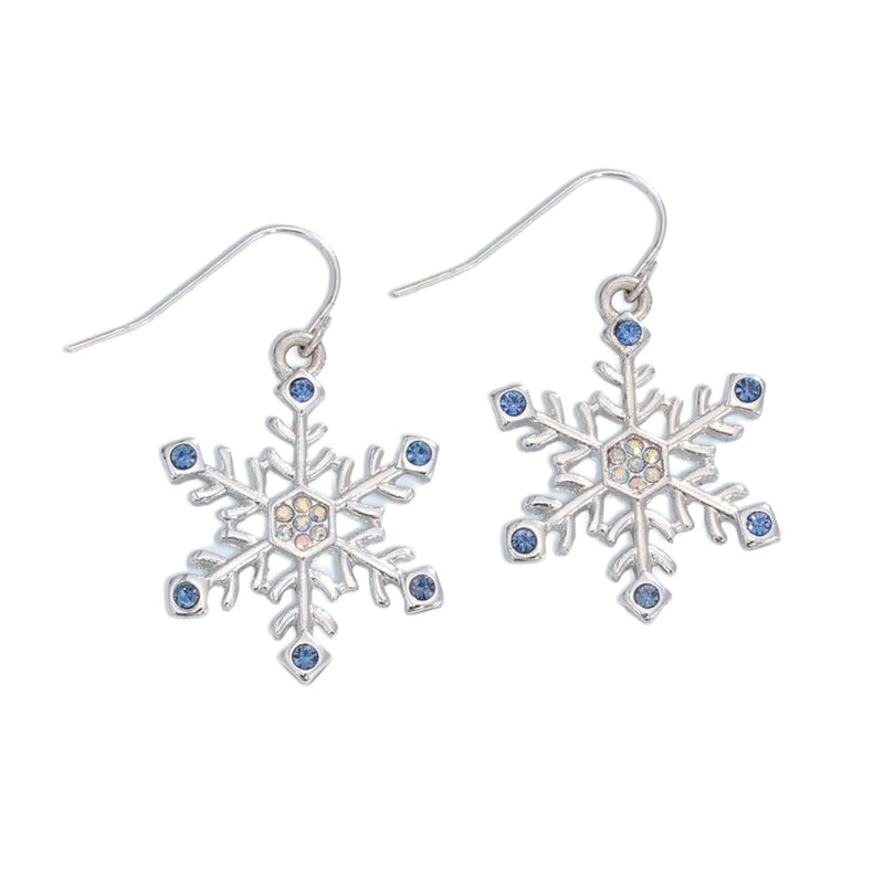 Snowflakes with Crystals - Earrings