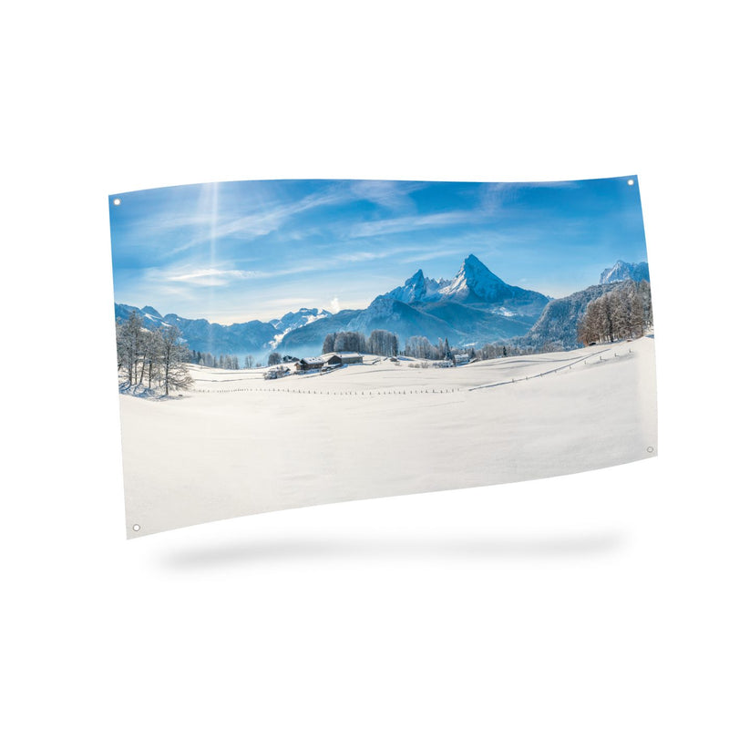 My Village Background Cloth - The Alps - The Country Christmas Loft