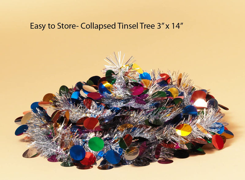 Pop Up 5 Foot Tinsel Tree - - The Country Christmas Loft