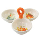 Painted Pumpkin Tidbit Tray - The Country Christmas Loft