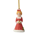 Growing Up Girl Ornament -  Brunette Age 5 - The Country Christmas Loft