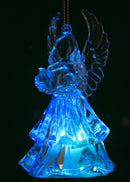 Battery-Operated LED Angel Ornament -  Trumpet - The Country Christmas Loft