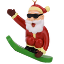 Snowboarding Santa  Ornament - The Country Christmas Loft