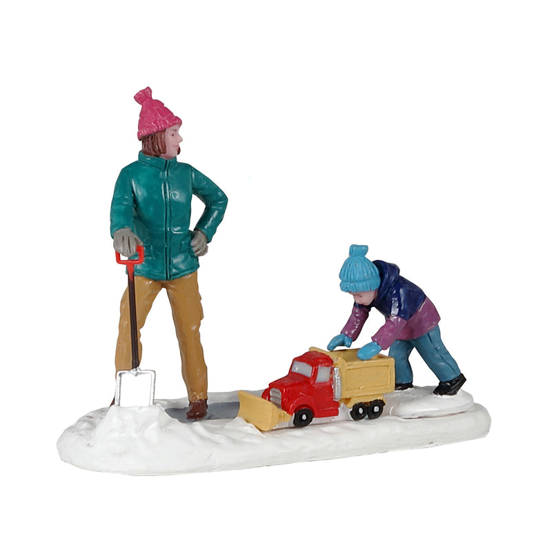 Clearing The Sidewalk Figurine - The Country Christmas Loft