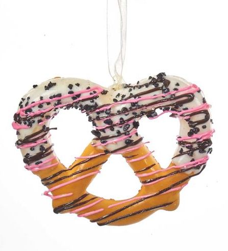 Frosted Pretzel Ornament - - The Country Christmas Loft