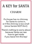Santa's Key Charm - The Country Christmas Loft