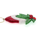 Cannabis Leaf With Santa Hat Ornament - The Country Christmas Loft