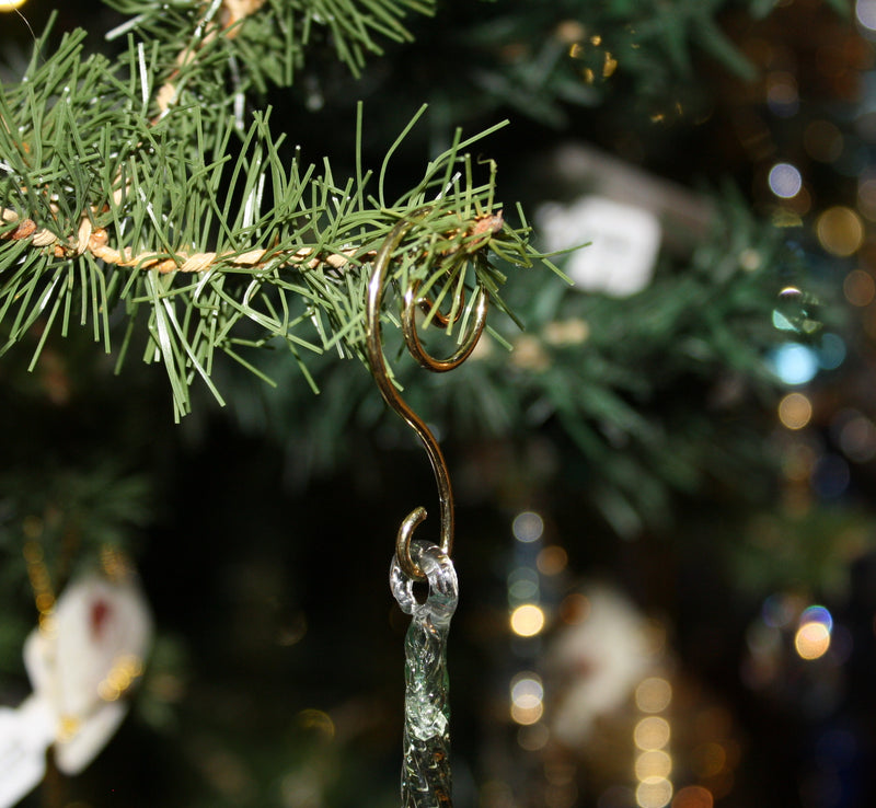 1.5" Gold Swirl Ornament Hooks - The Country Christmas Loft