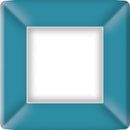 Classic Linen On Ice Blue - Square Paper Dinner Plate - The Country Christmas Loft