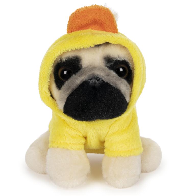 Doug the Pug in a Duck Hoodie - 5 Inch - The Country Christmas Loft