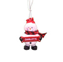 Cozy Snowman Ornament (Letters A - F) - - The Country Christmas Loft