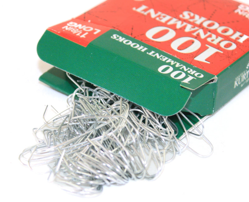 Box of 100 Metal Ornament Hooks - The Country Christmas Loft