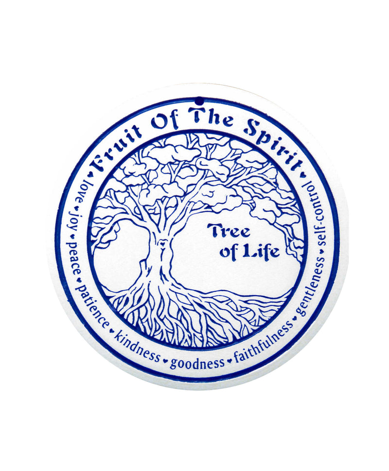 Bread Warmer Ceramic - Tree of Life Blue