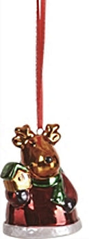 Ceramic Christmas Character Ornament -  Reindeer - The Country Christmas Loft