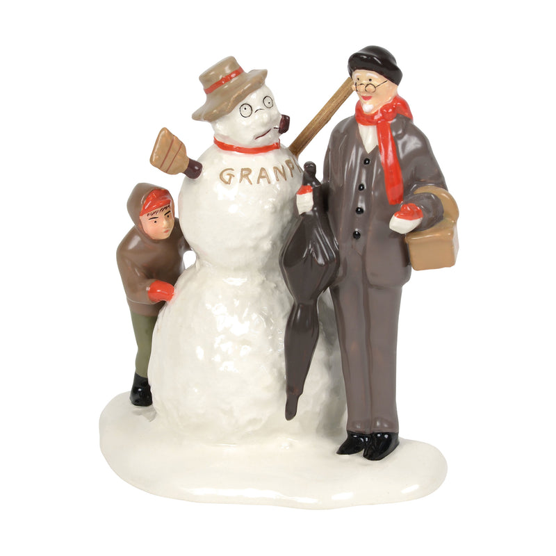 Norman Rockwell's Grandfather & Snowman - The Country Christmas Loft