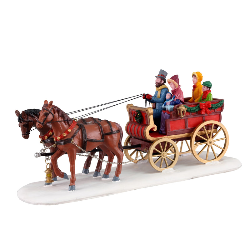Carriage Cheer Figurine - The Country Christmas Loft