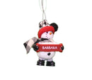Cozy Snowman Ornament (Letters A - F) - - The Country Christmas Loft