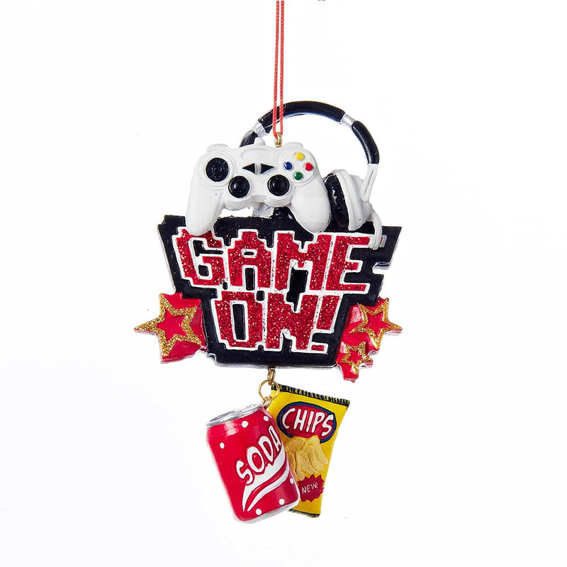 Soda and Chips "Game On!" Dangle Ornament - The Country Christmas Loft