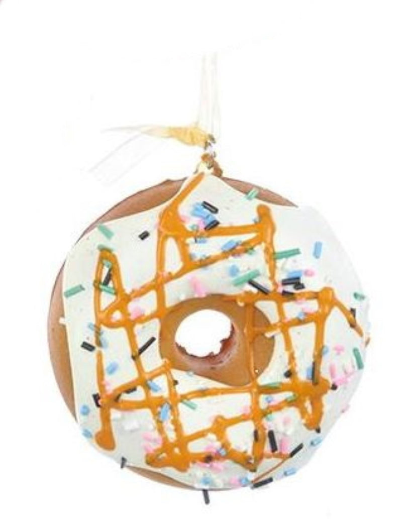 Foam Donut Ornament -  Vanilla with Maple - The Country Christmas Loft
