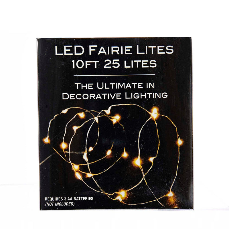 25-Light Battery-Operated Cool White LED Fairy Lights - The Country Christmas Loft