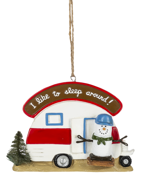 Camper - Sleep Around - Ornament - The Country Christmas Loft