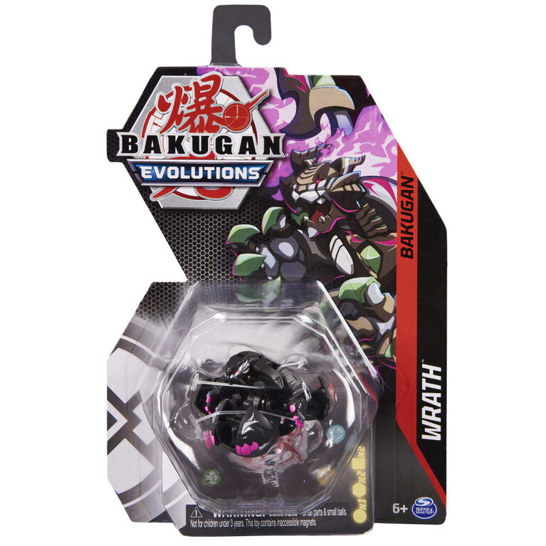 Bakugan Evolutions  2-inch-Tall Collectible Action Figure and Trading Card - Wrath - The Country Christmas Loft