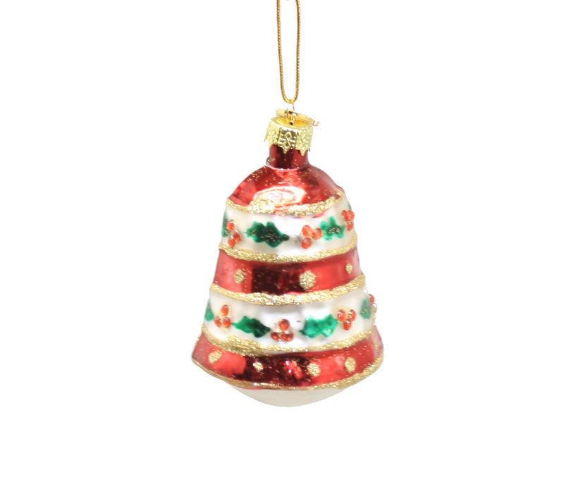 3 Inch Boxed Glass Ornament - Bell - The Country Christmas Loft